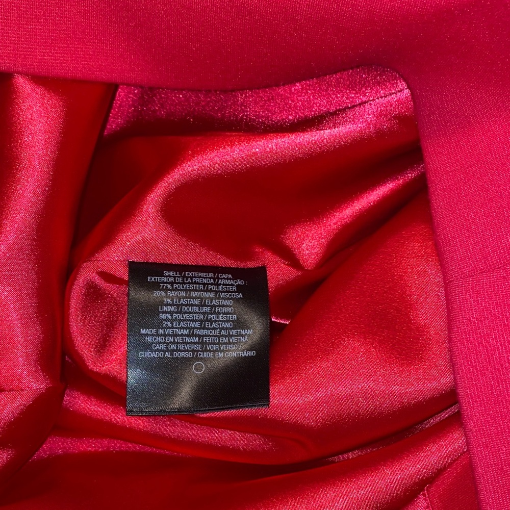 Tahari Bold Raspberry Red Dress - Picture 10 of 11